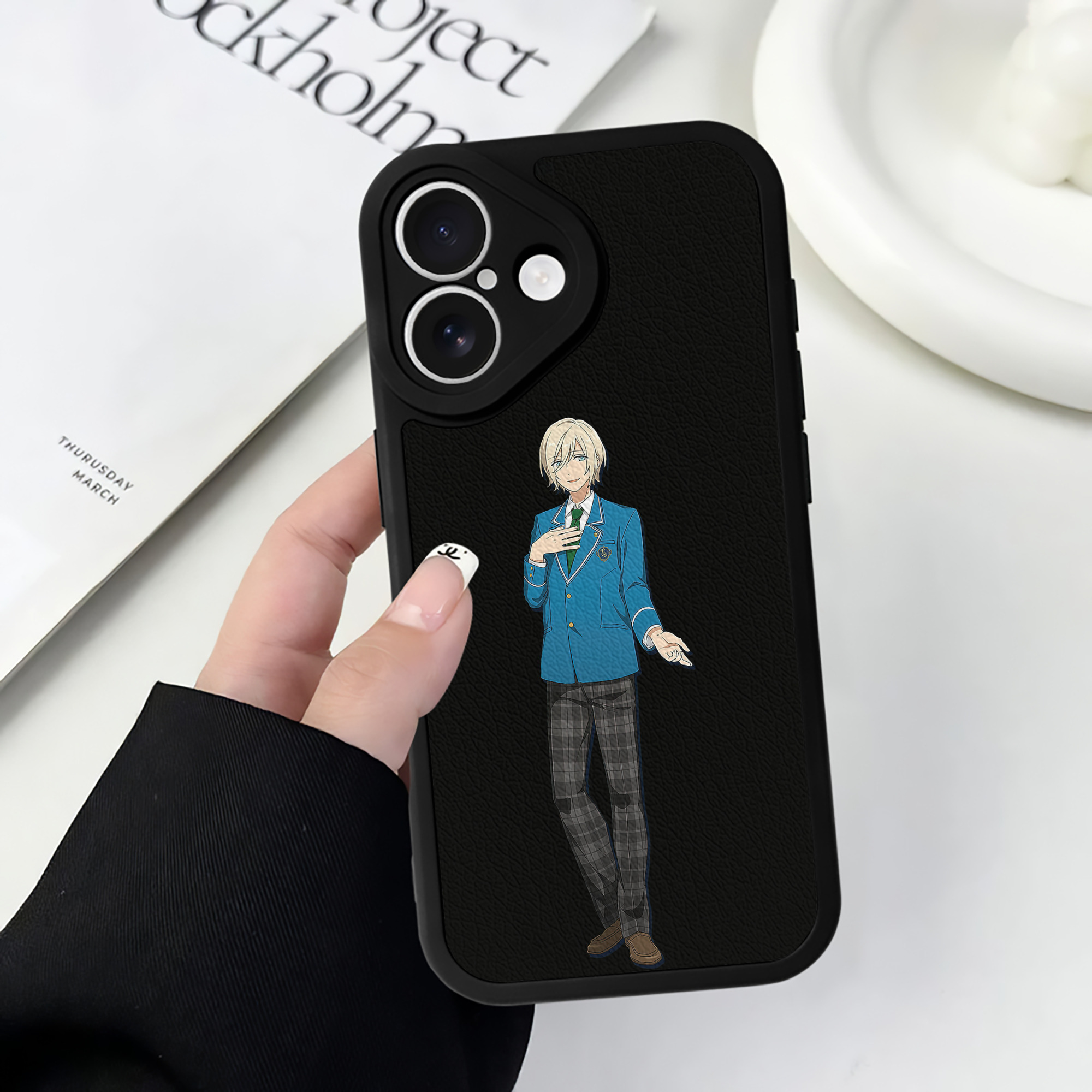 （画像用） あんさんぶるスターズ! Ensemble Stars 【iPhone 16シリーズ対応】シリコンスマホケース（レザー調） 材質：シリコン
